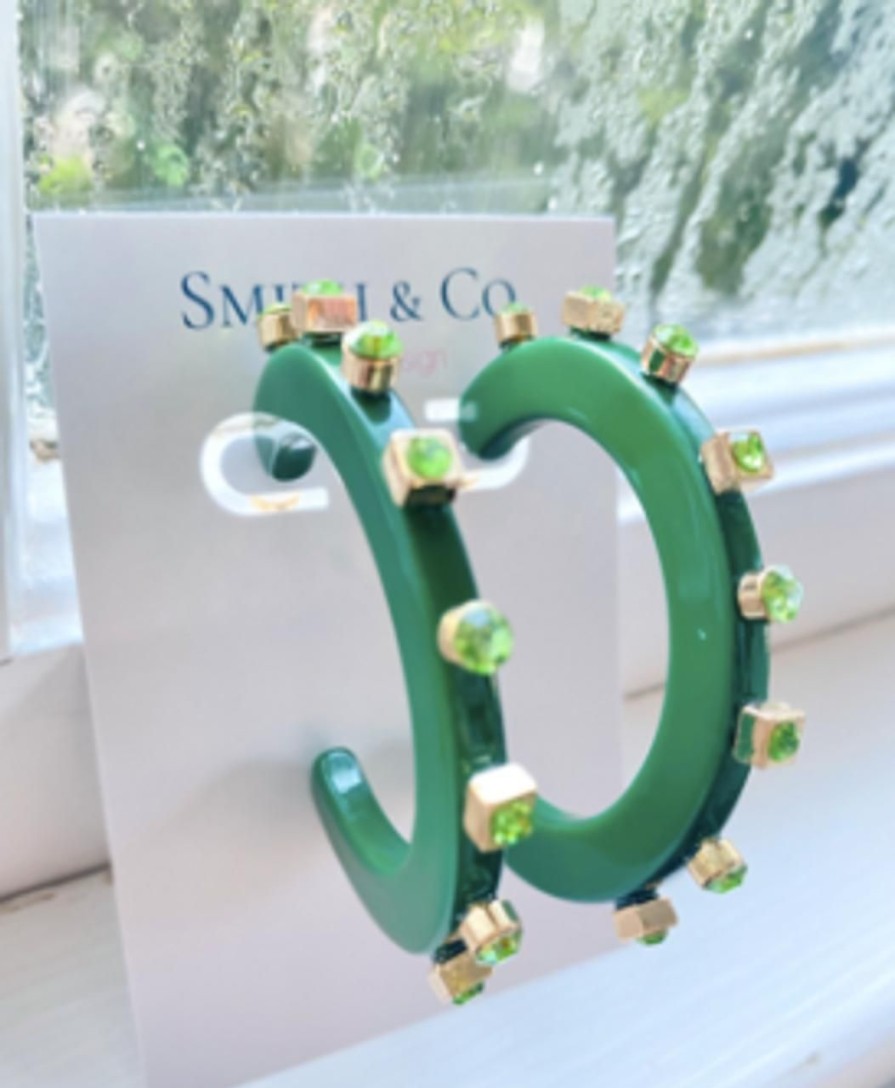 Jewelry Smith & Co. Jewel Design | City Girl Jewel Hoop Large