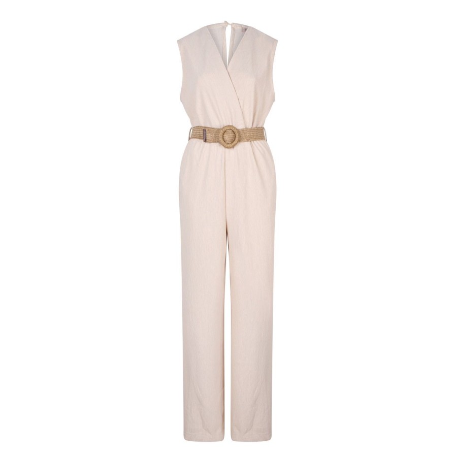 Clothing Esqualo | Esqualo Jumpsuit, Lt Sand