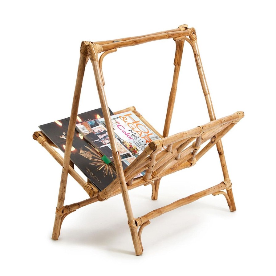 Home & Gifts TWO'S COMPANY | 53774 Folding Bamboo Magazine Stand