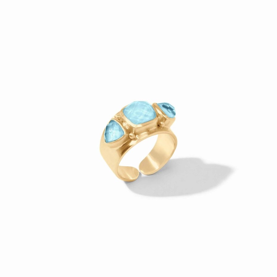 Jewelry JULIE VOS | Julie Vos Aquitaine Ring, Iridescent Capri Blue 8