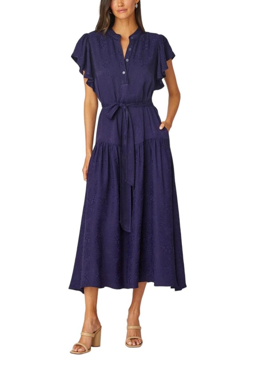 Clothing SHOSHANNA | Shoshanna Lucia Dress, Navy