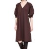 Clothing Inclan | Inclan Woodway Dress, Espresso