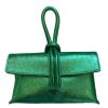 Accessories Solo Perche | Solo Perche Este Bag, Metallic Green