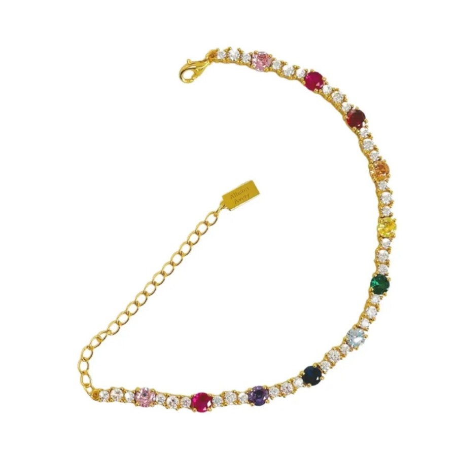 Jewelry Allison Avery | Allison Avery Magic Tennis Bracelet, Rainbow