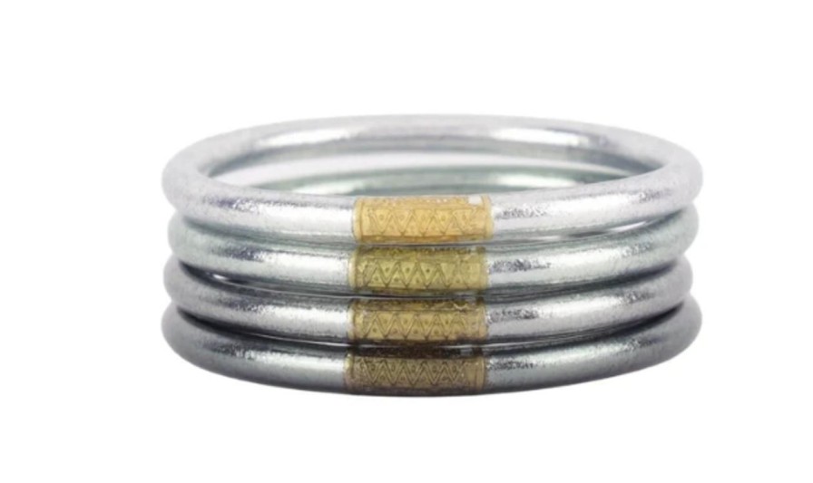 Jewelry BuDhaGirl | Budhagirl Medium Moon All Weather Bangles, Serenity Prayer