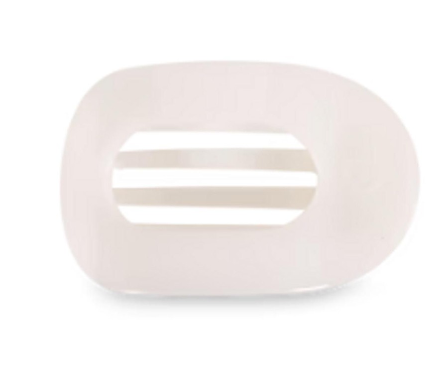 Accessories TELETIES | Teleties Small Flat Round Clip, Coconut White