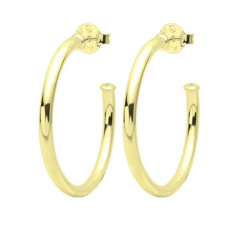 Jewelry SHEILA FAJL | Sheila Fajl Shiny Small Everybody'S Favorite Hoops, Shiny Gold