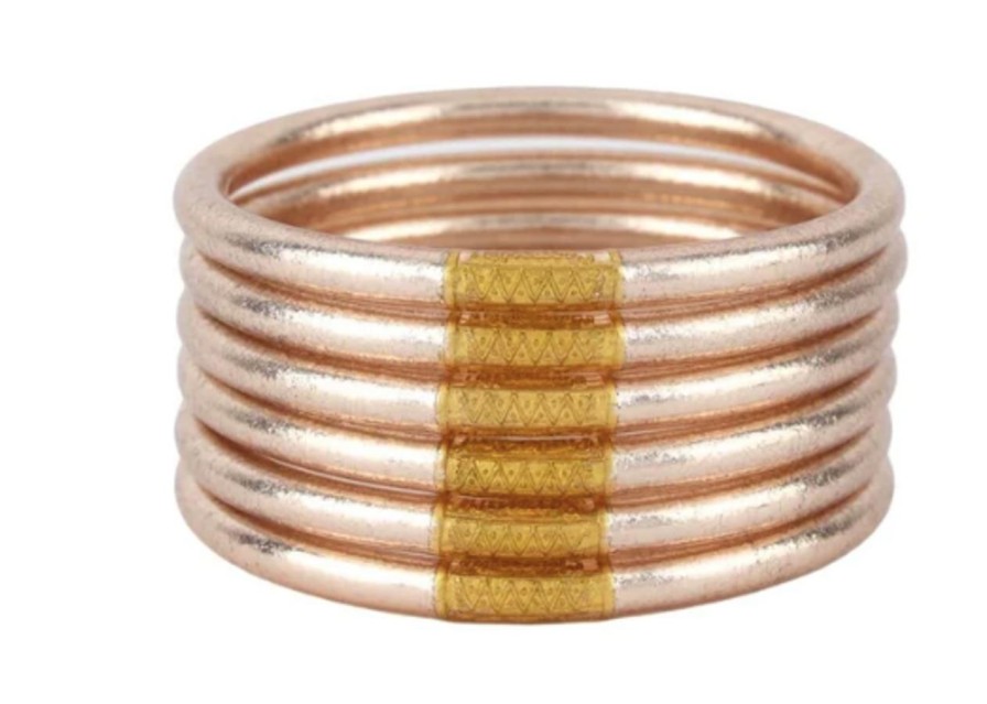 Jewelry BuDhaGirl | Budhagirl Medium All Weather Bangles, Champagne