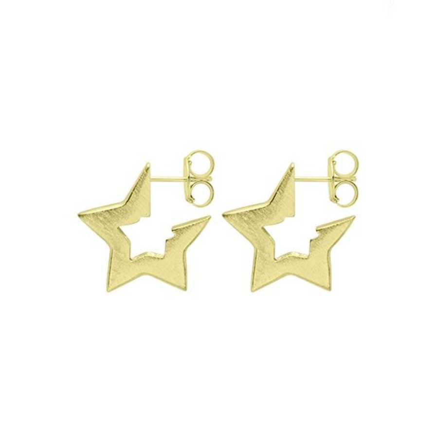 Jewelry SHEILA FAJL | Brm63 Small Marilyn Star Hug Hoop - Accessories