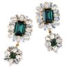 Jewelry LOREN HOPE | Loren Hope Grand Dame Earrings, Emerald Clip On