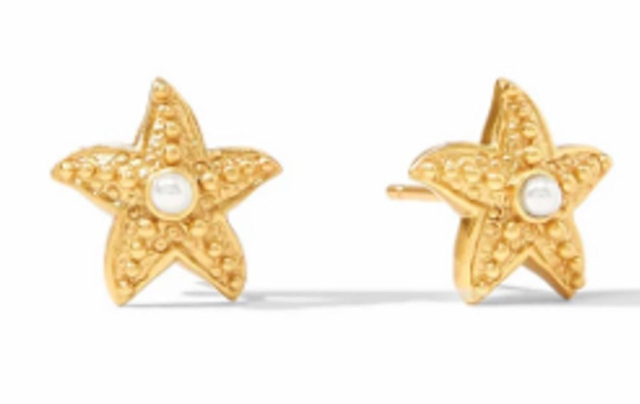 Jewelry JULIE VOS | Julie Vos Sanibel Starfish Stud, Pearl