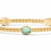 Jewelry JULIE VOS | Julie Vos Nassau Stone Bangle, Iridescent Aquamarine Blue Medium