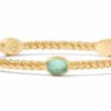 Jewelry JULIE VOS | Julie Vos Nassau Stone Bangle, Iridescent Aquamarine Blue Large