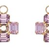 Jewelry LOREN HOPE | Loren Hope Amethyst Huggie Charms