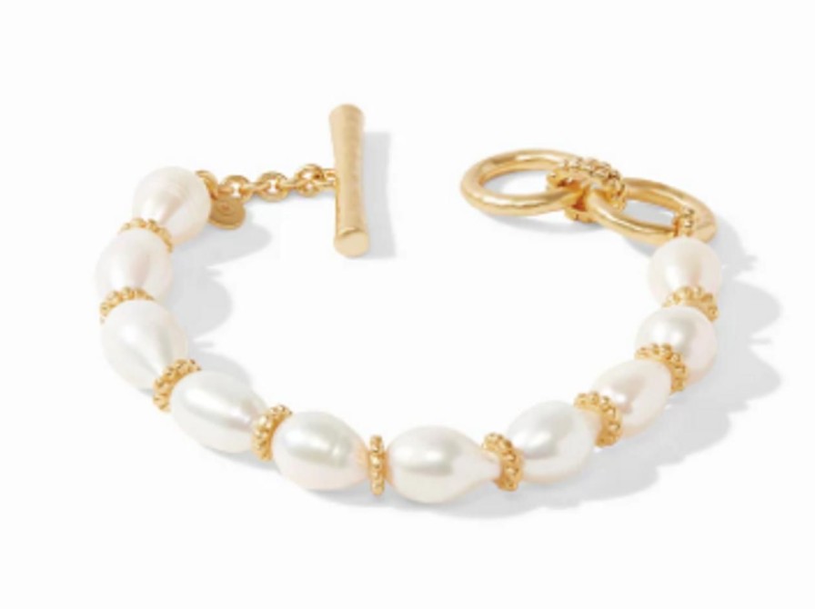 Jewelry JULIE VOS | Bl175Gpl00 Marbella Bracelet Gold Freshwater Pearl