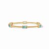 Jewelry JULIE VOS | Bg268Gbb-S Antonia Bangle Gold Bahamian Blue Small