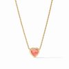 Jewelry JULIE VOS | Julie Vos Heart Delicate Necklace, Iridescent Blush Pink