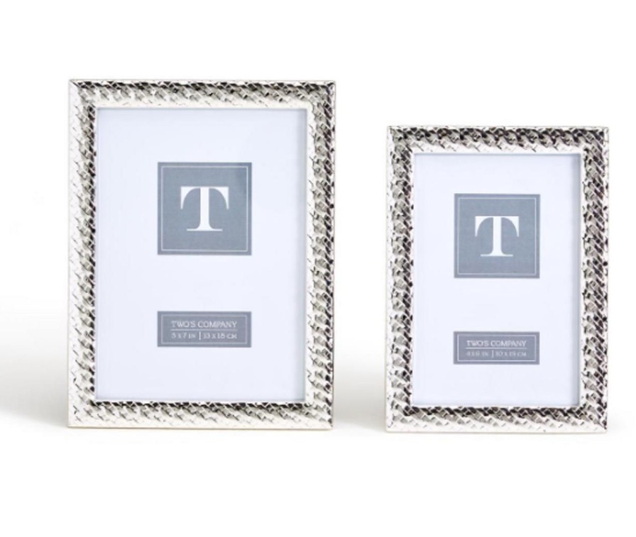 Home & Gifts TWO'S COMPANY | 52662 Small Silver Frame