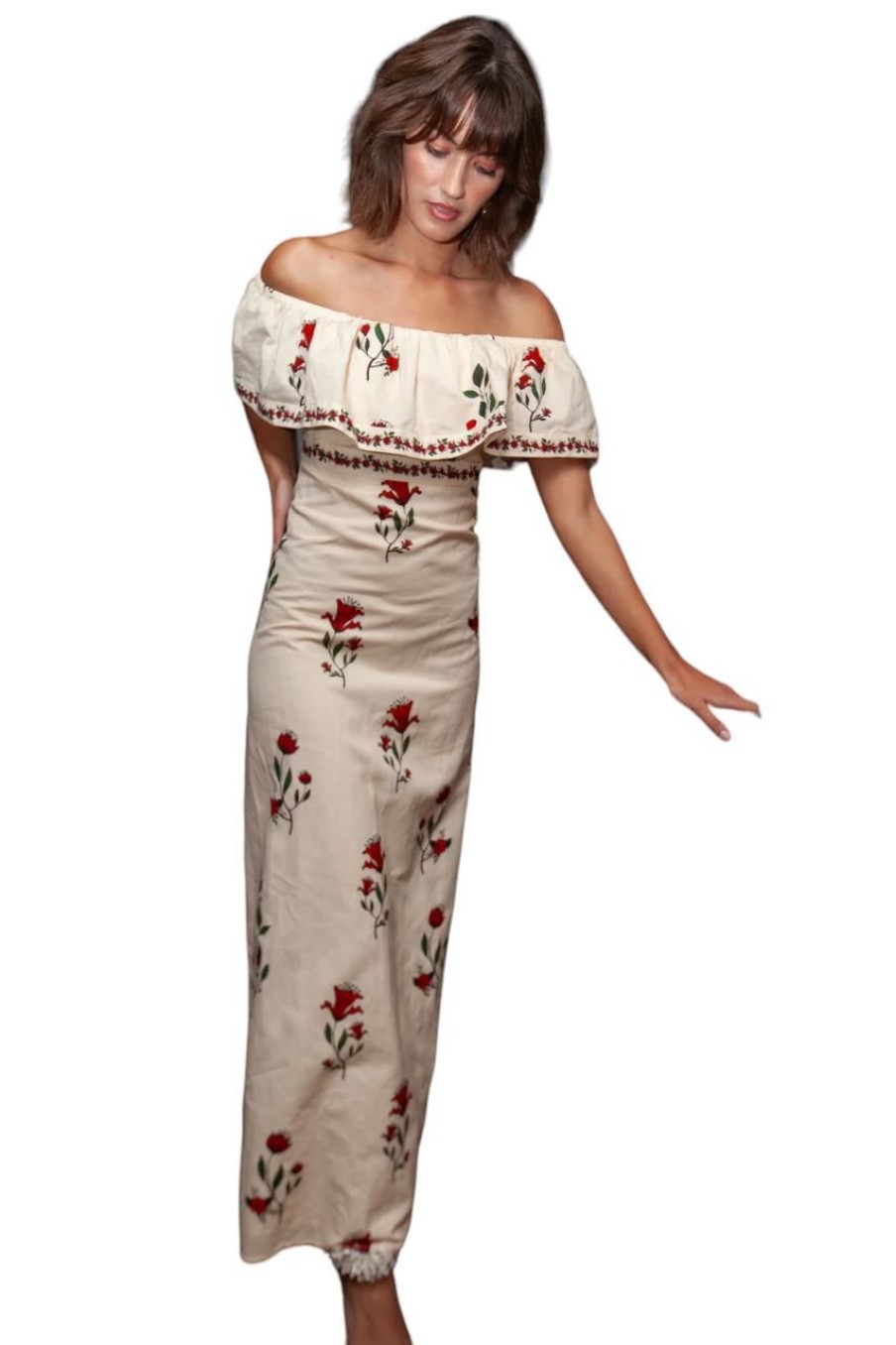 Clothing ANNA CATE | Anna Cate Spencer Midi, Red Rose