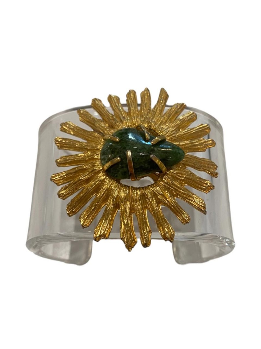 Jewelry Suzanne Early Designs | Suzanne Early Designs Cuff, Green Agate