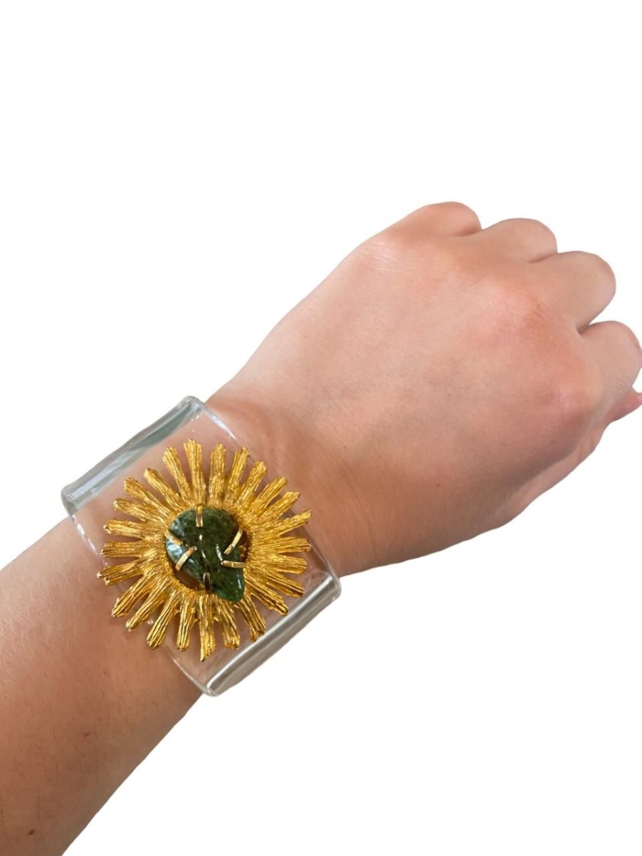 Jewelry Suzanne Early Designs | Suzanne Early Designs Cuff, Green Agate