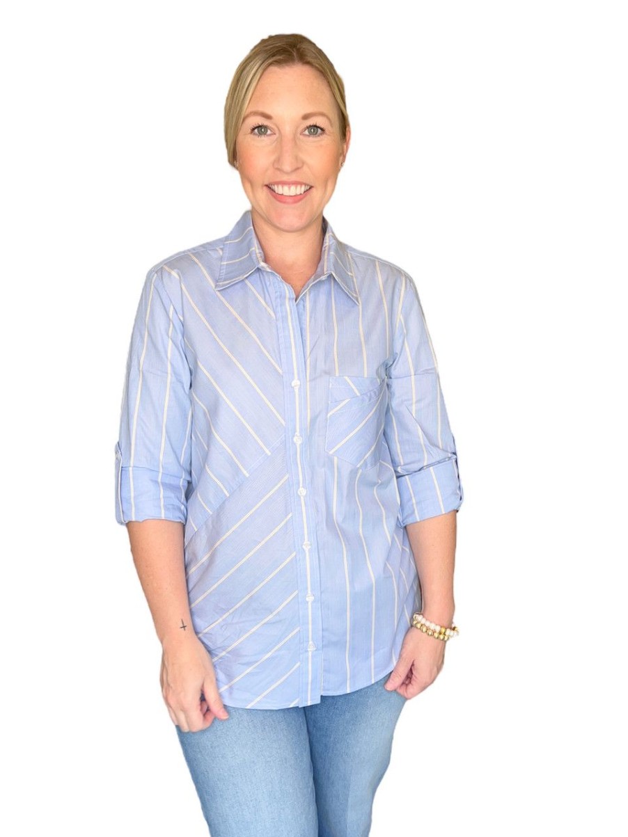 Clothing Finley Shirts | Finley Teigan Shirt, Blue Yellow White