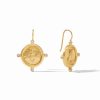 Jewelry JULIE VOS | Er776Gcz00 Bee Cameo Earring Gold Cz