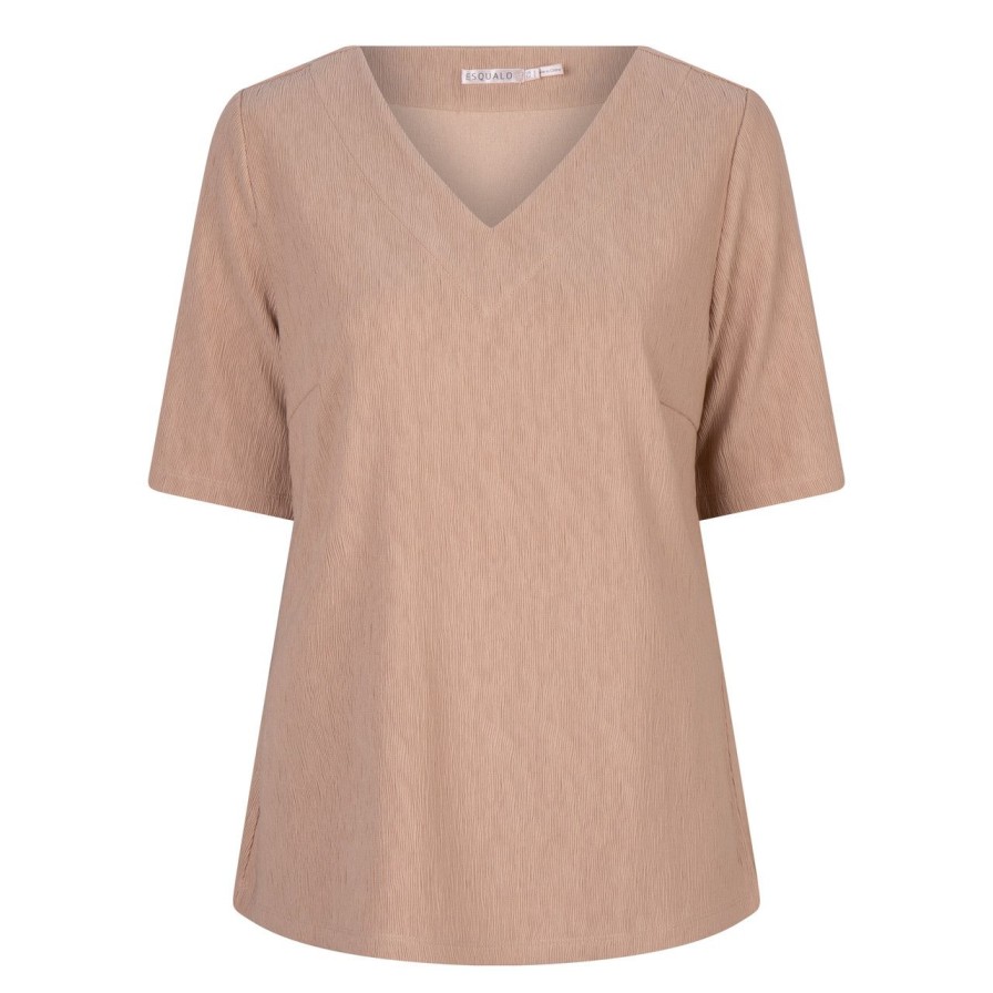 Clothing Esqualo | Esqualo Top, Dark Sand