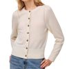 Clothing White + Warren | White + Warren Cashmere Puff Sleeve Cardigan, Soft White