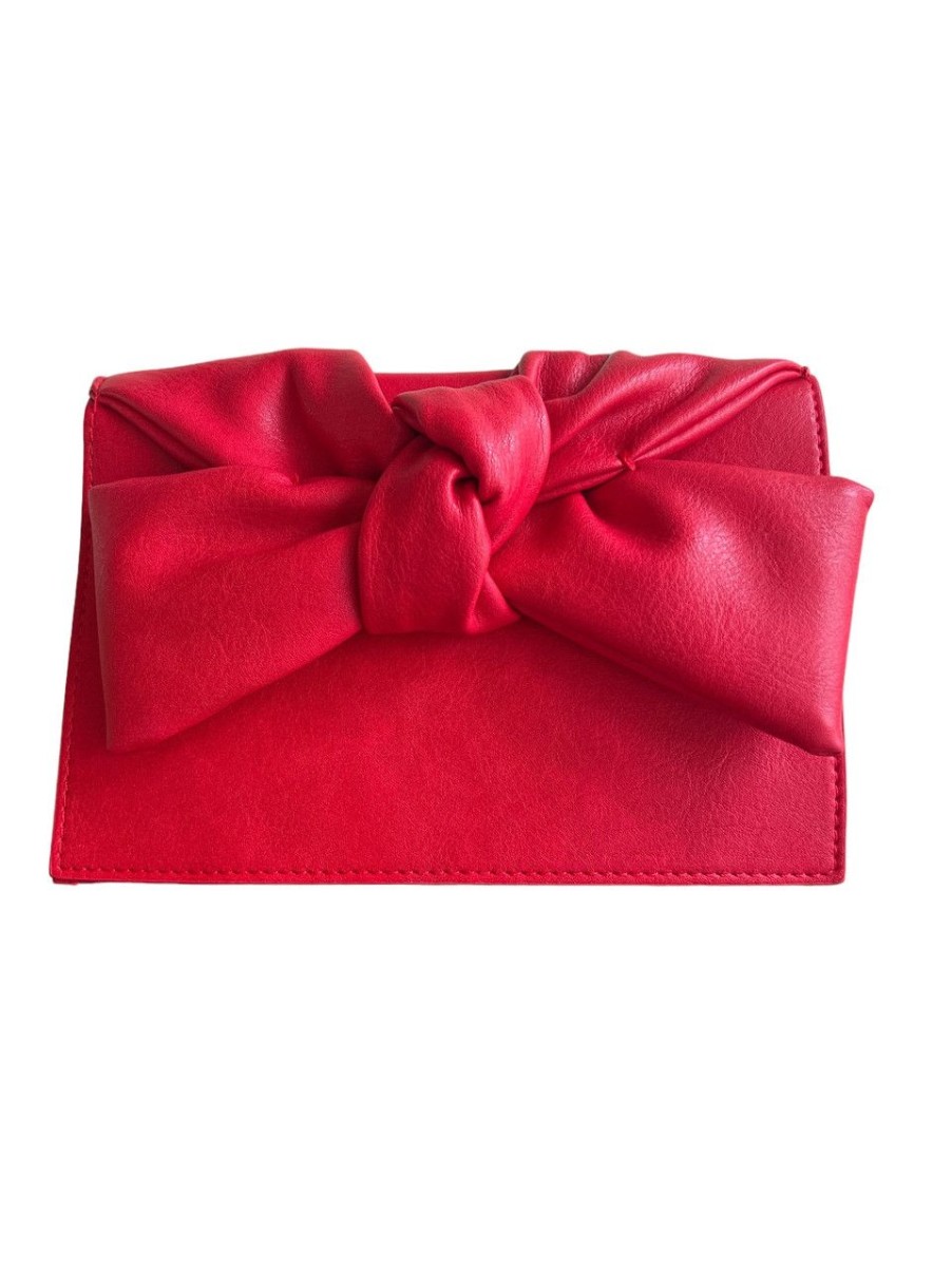 Accessories The Village Collection | The Village Collection Red Bow Bag