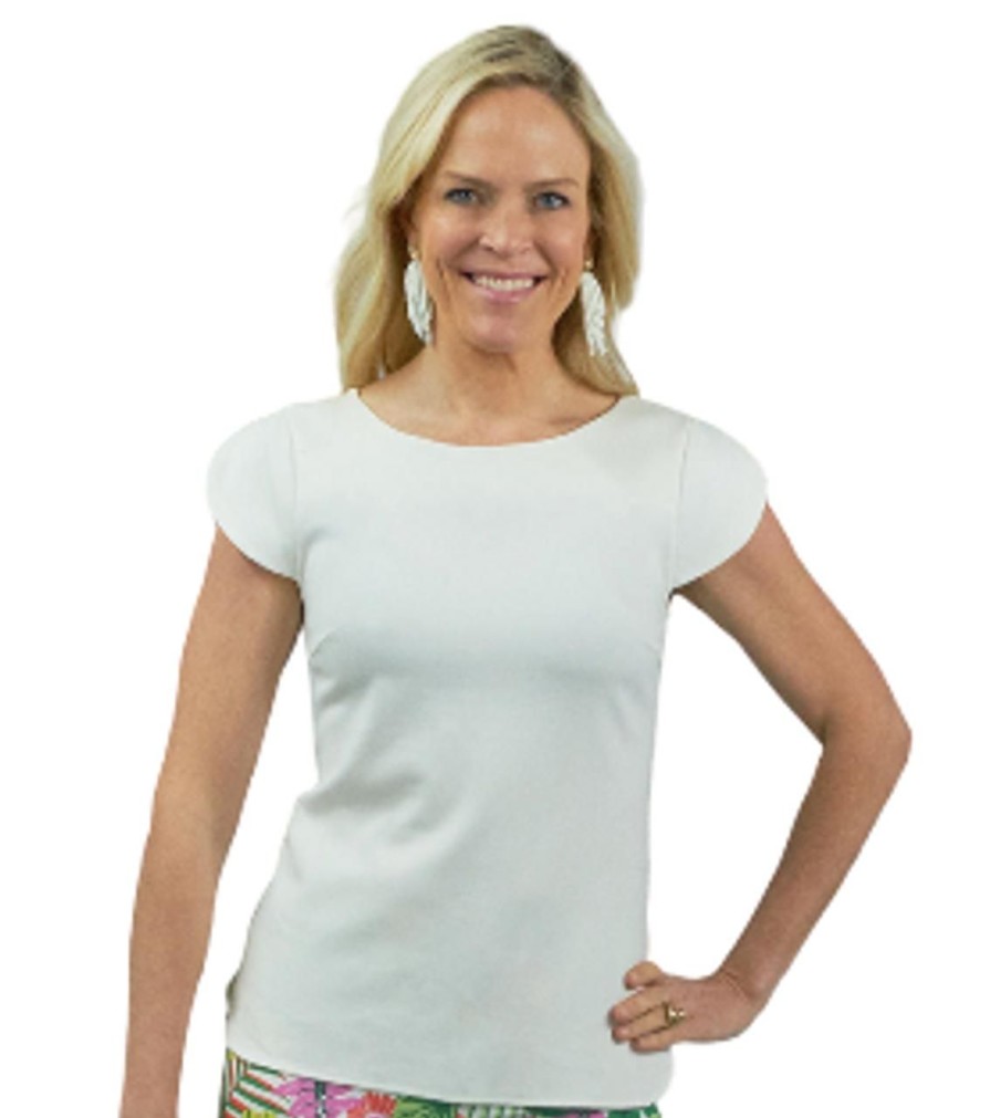 Clothing CK BRADLEY | Ck Bradley Aurora Top, White Ponte