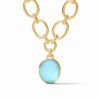 Jewelry JULIE VOS | Julie Vos Nassau Statement Necklace, Iridescent Capri Blue