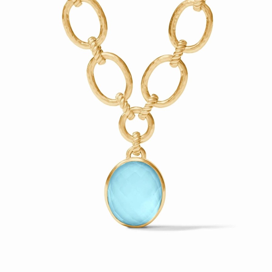 Jewelry JULIE VOS | Julie Vos Nassau Statement Necklace, Iridescent Capri Blue