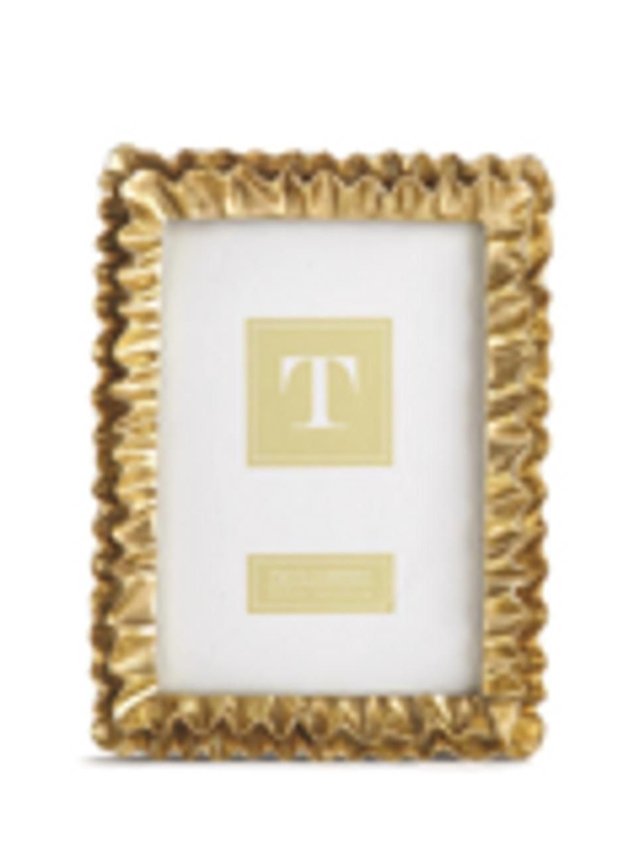 Home & Gifts TWO'S COMPANY | 52265 Large Gold Ruffle Frame