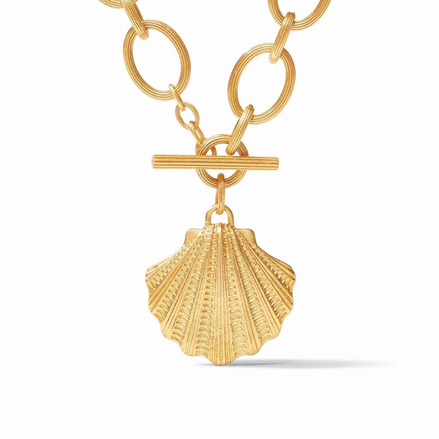 Jewelry JULIE VOS | Julie Vos Sanibel Shell Statement Necklace, Gold