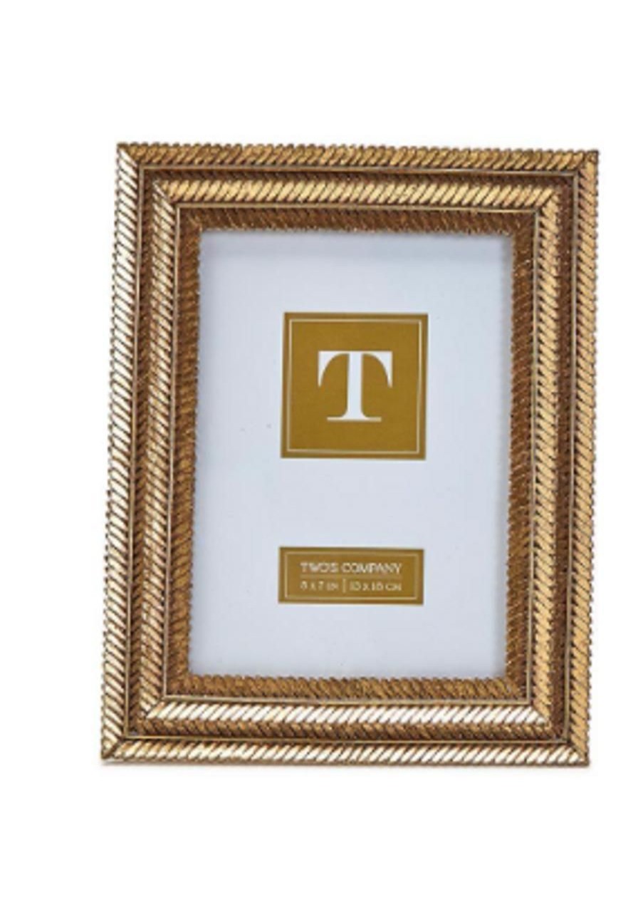 Home & Gifts TWO'S COMPANY | Two'S Company Gold Fern Frame, 5X7