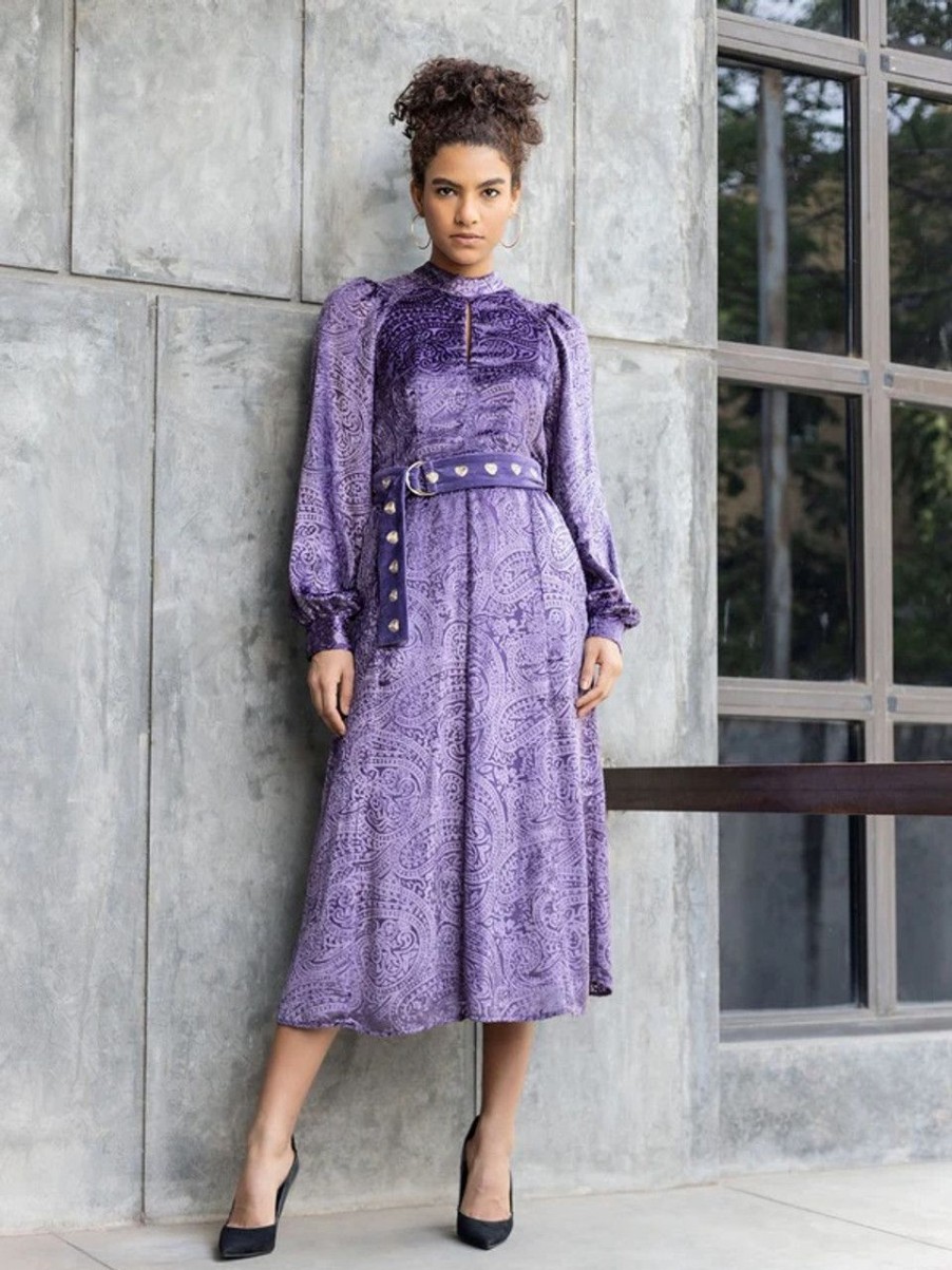 Clothing EMILY LOVELOCK | Emily Lovelock Tiffany Dress, Purple