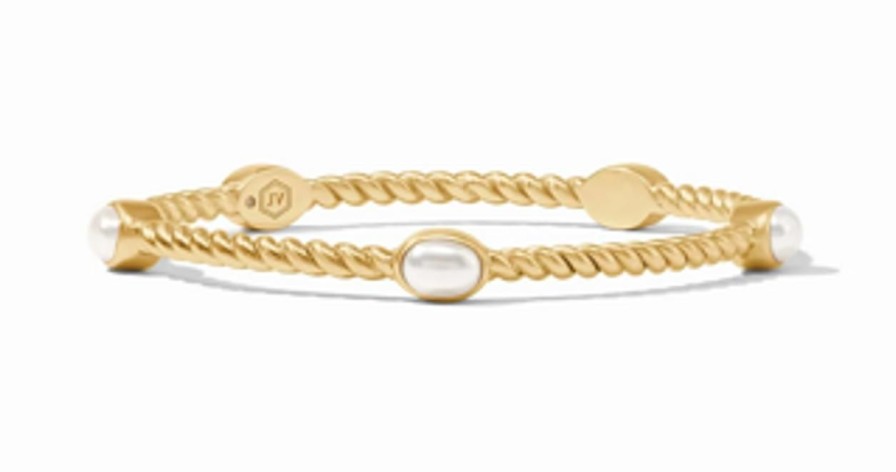 Jewelry JULIE VOS | Julie Vos Nassau Stone Bangle, Pearl Large