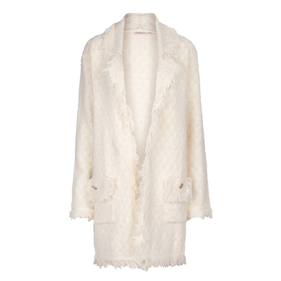 Clothing Esqualo | Esqualo Cardigan, Off White Beige