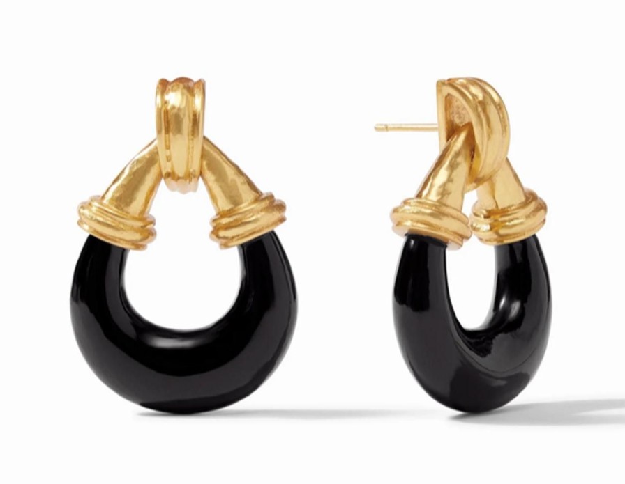 Jewelry JULIE VOS | Julie Vos Havana Statement Earring, Obsidian Black