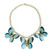 Jewelry The Pink Reef | The Pink Reef Butterfly Necklace In Blue