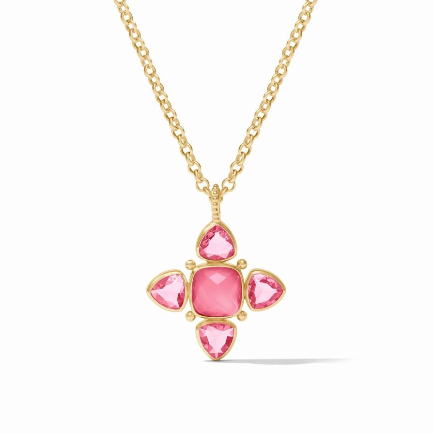 Jewelry JULIE VOS | Julie Vos Aquitaine Pendant, Iridescent Peony Pink