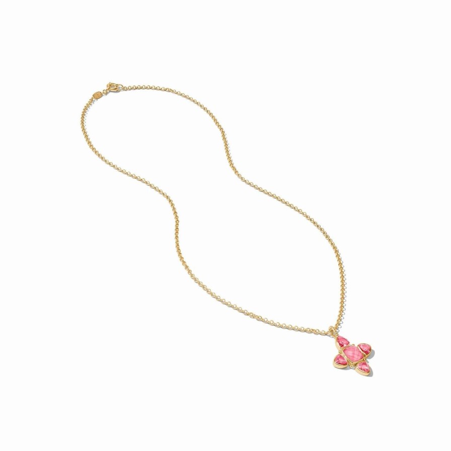 Jewelry JULIE VOS | Julie Vos Aquitaine Pendant, Iridescent Peony Pink