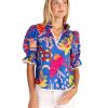 Clothing Alden Adair | Alden Adair Lottie Top, Blue Orchid