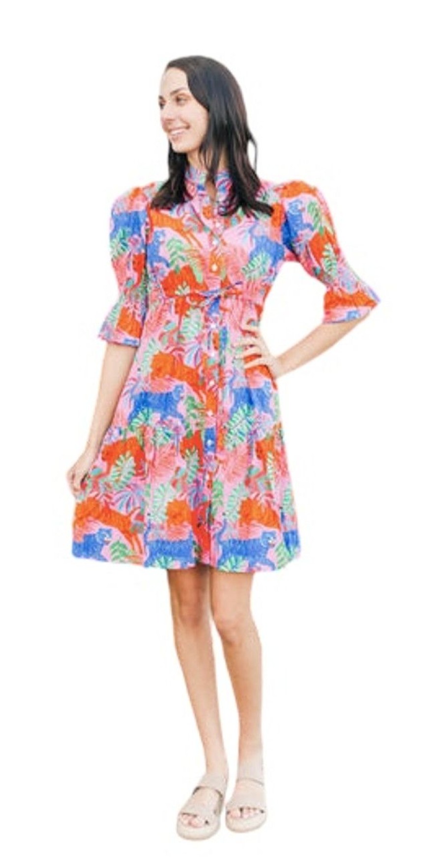 Clothing Victoria Dunn | Marigold By Victoria Dunn Kai Dress, Tangerine Tango