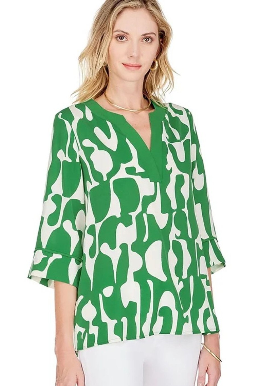 Clothing JADE | Jade Tunic, Puzzle Green