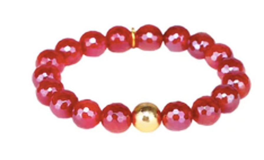 Jewelry BuDhaGirl | Budhagirl Melange Bracelet, Scarlet